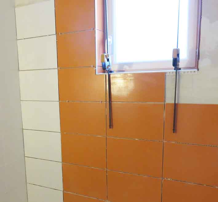 tiling the shower wall